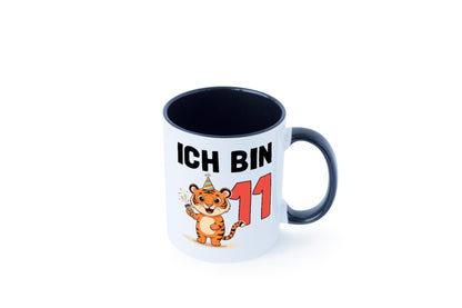 11. Geburtstag | 11 Jahre Tiger lustig Geschenkidee Geschenk Tasse