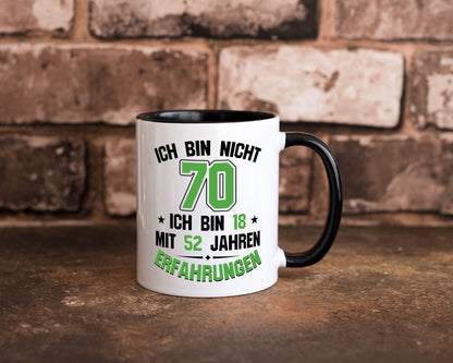Ich bin nicht 70 | Rentner Viel erfahrung im leben lustig Ruhestand Jubiläum Tasse