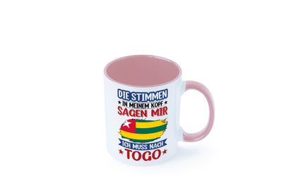 Togo | Urlaub Stimmen in meinem Kopf Traumland Humor Geschenkidee Tasse