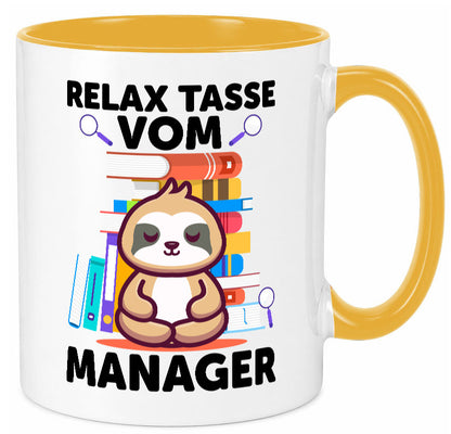 Relax Tasse: Manager | Management lustig Humor Geschenkidee Geschenk Tasse