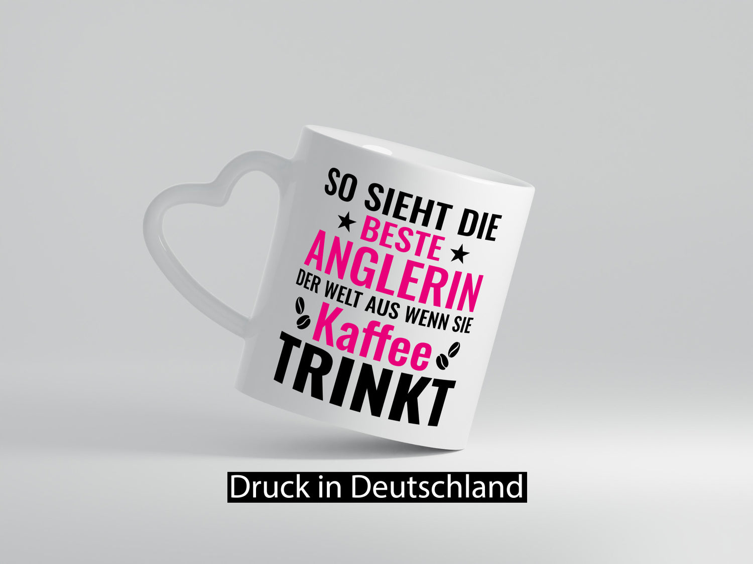 Kaffee trinkt: Anglerin | Angeln Fischerin Geschenkidee Humor Tasse