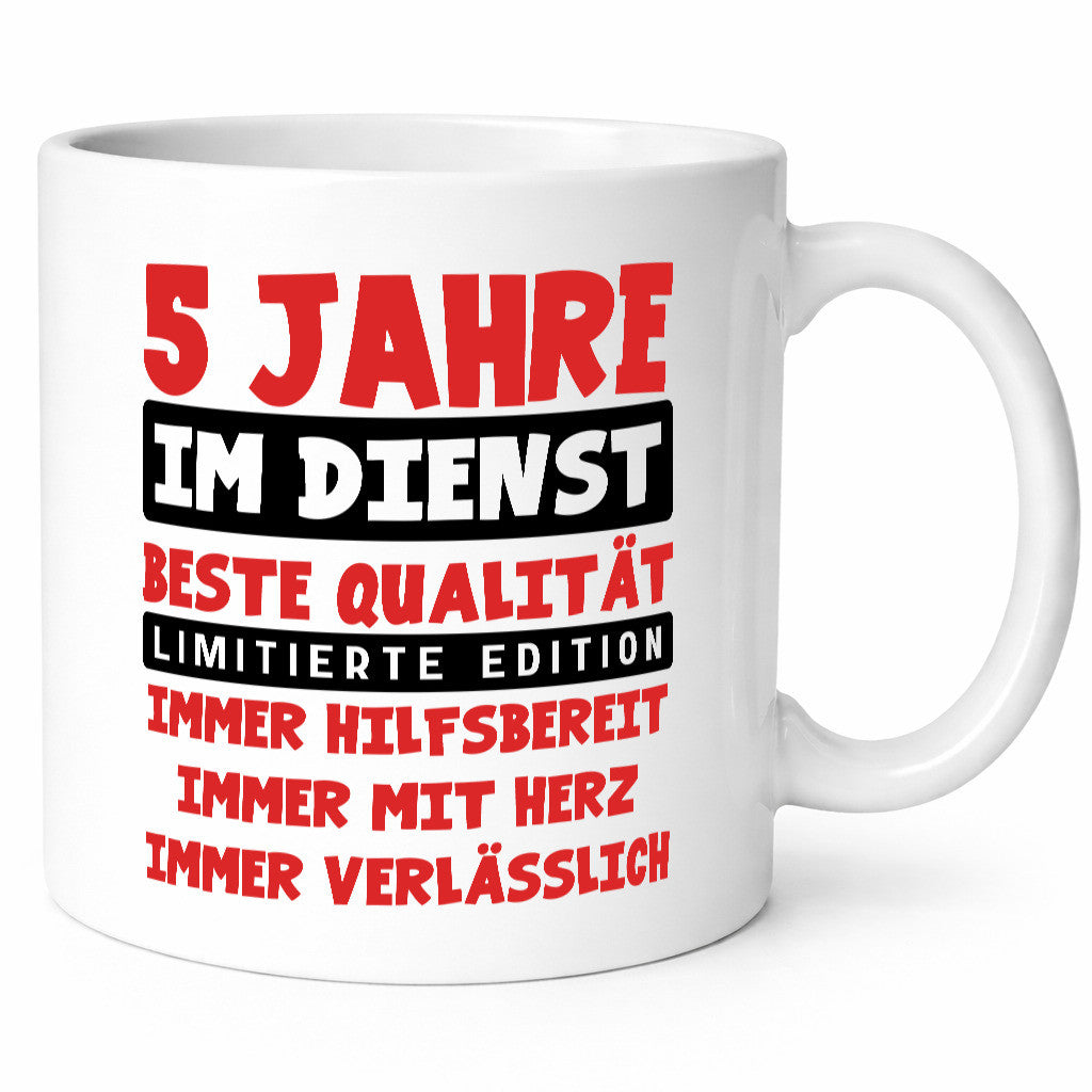 5 Jahre im Dienst | Jubiläum Arbeit v9 Geschenk Kollegen Büro lustiger Spruch
