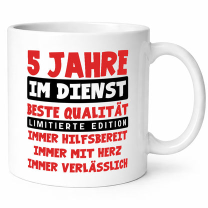5 Jahre im Dienst | Jubiläum Arbeit v9 Geschenk Kollegen Büro lustiger Spruch