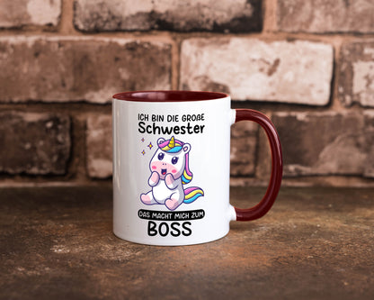 Große schwester macht mich zum Boss | Einhorn Geschwister lustiger Spruch
