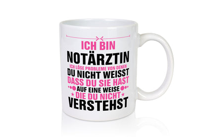 Löse Probleme: Notärztin | Ärztin v2 lustiger Spruch Geschenk Humor