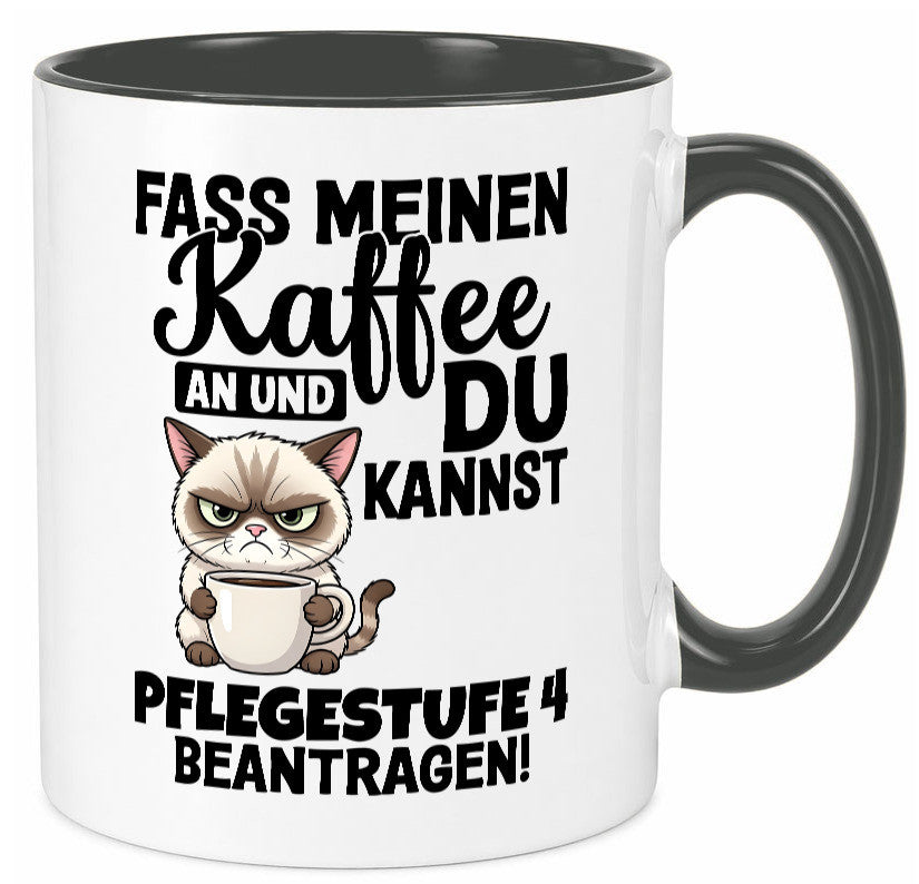 Fass meinen Kaffee an | Pflegestufe 4 Krankenschwester v3 Geschenkidee Humor