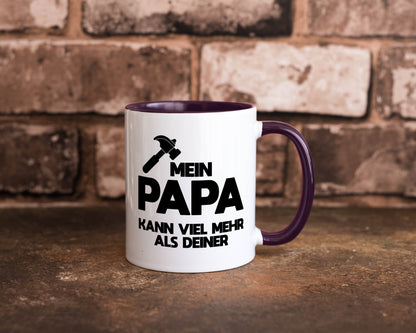 Mein papa kann viel mehr als deiner | Bester lustiger Spruch Geschenk Humor