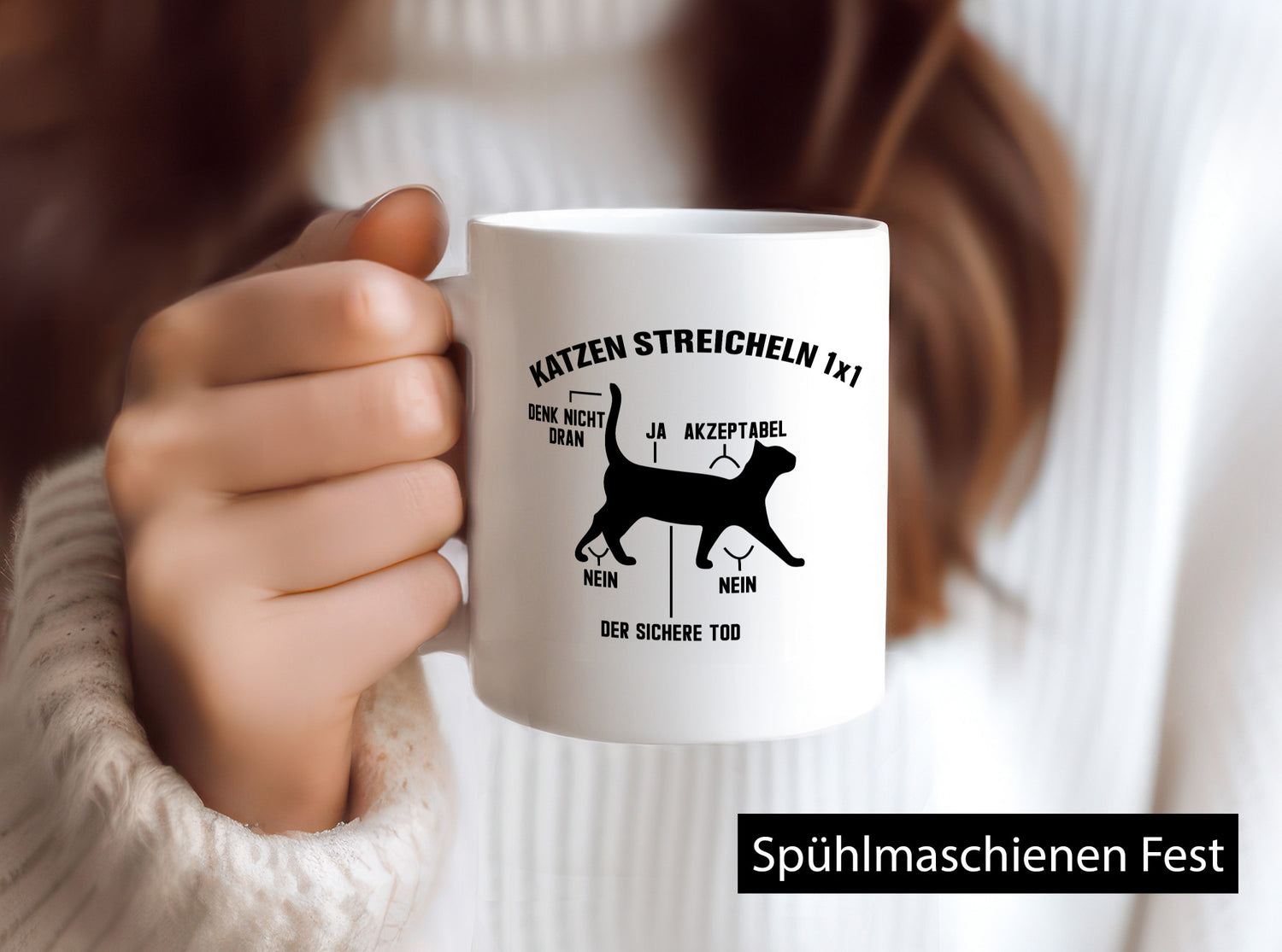 Katzen streicheln 1x1 | Katzenliebhaber Lustige Katze Tierliebhaber lustig