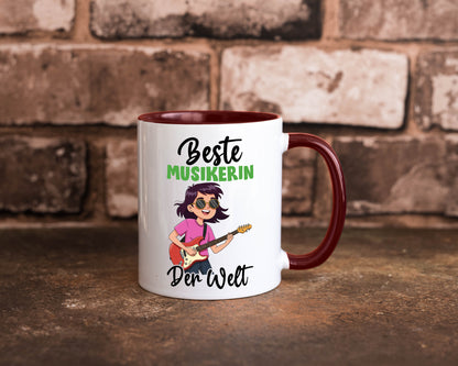 Beste Musikerin | Musik Musikantin v2 Geschenkidee Humor Tasse