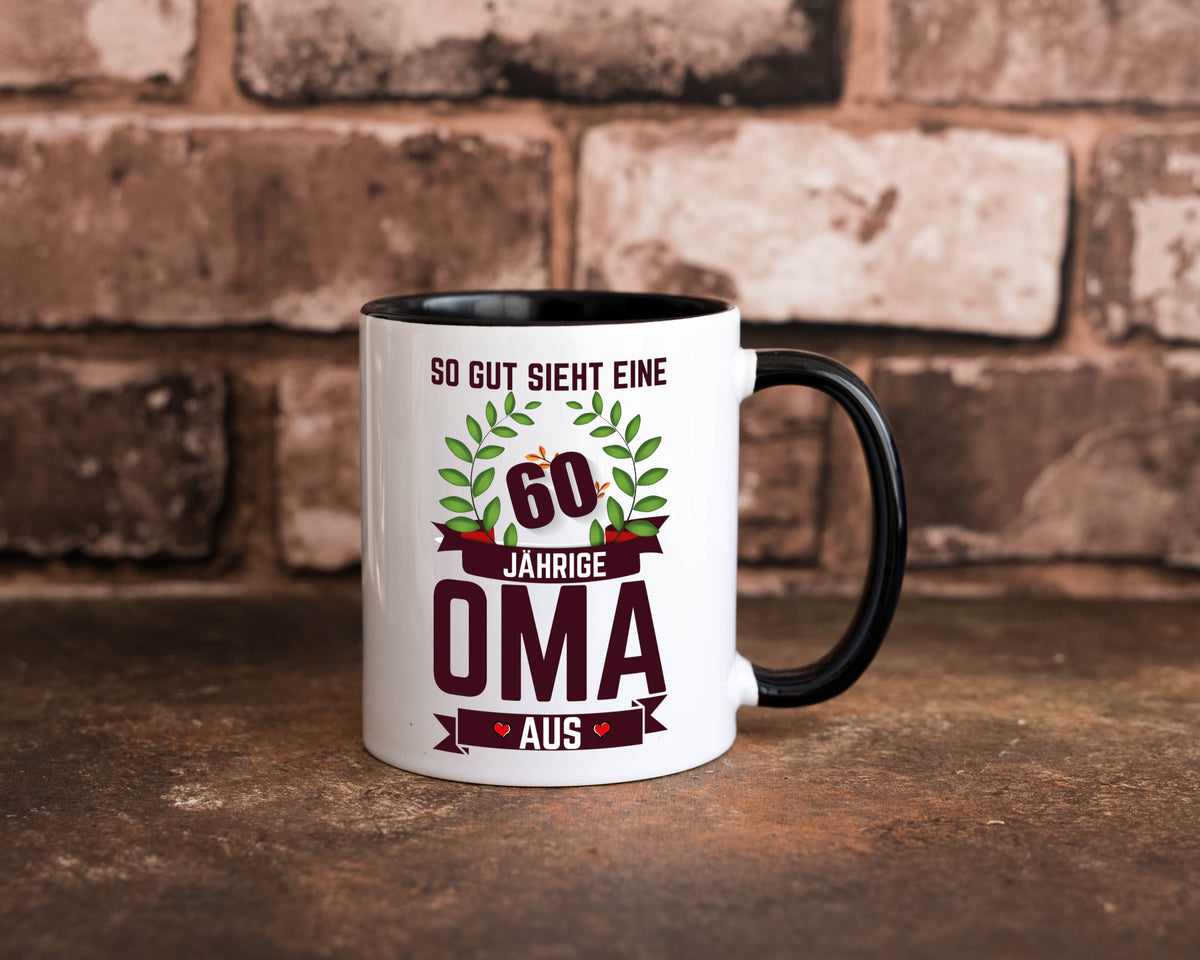 60. Geburtstag | 60 Jährige Oma Großmutter Geschenk Familie Geschenkidee Tasse