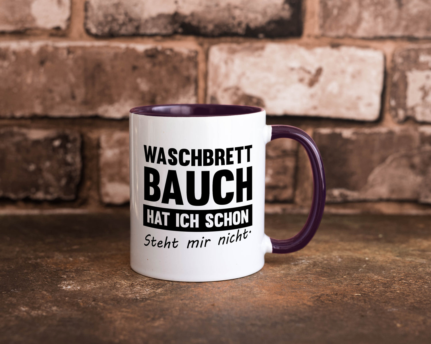 Waschbrettbauch steht mir nicht | Sixpack Gym lustiger Spruch Geschenk Humor