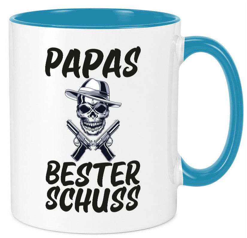 Papas bester schuss | Vatertag Papa der Welt Humor Familie Geschenkidee Tasse