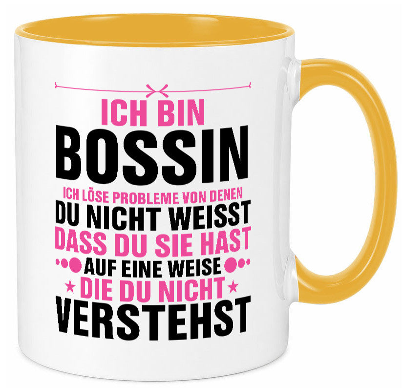 Löse Probleme: Bossin | Führungskraft Vorgesetzte lustig Humor Geschenkidee
