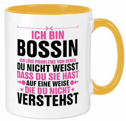 Löse Probleme: Bossin | Führungskraft Vorgesetzte lustig Humor Geschenkidee