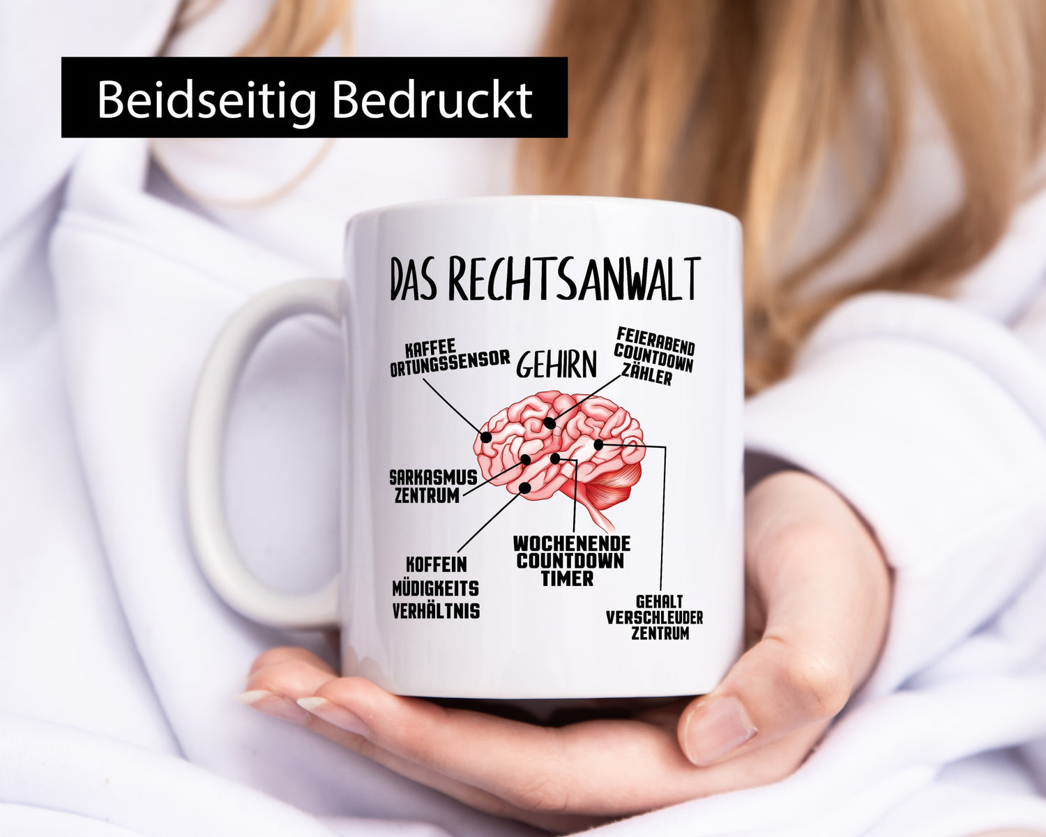 Das Rechtsanwalt Gehirn lustiger Spruch Geschenk Humor Geschenkidee Tasse
