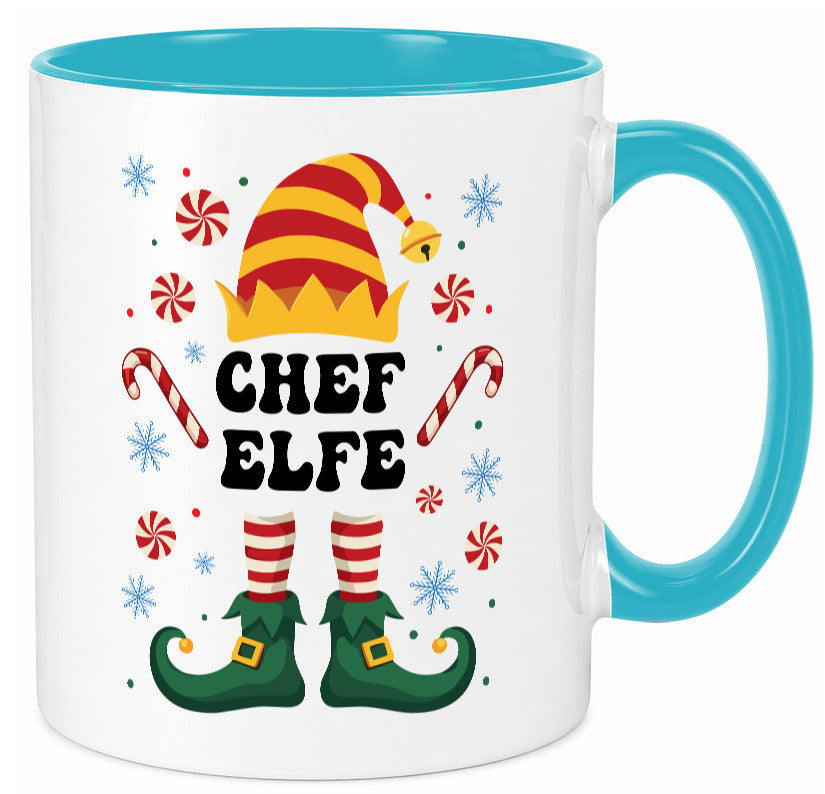 Chef Elfe | Weihnachten Weihnachts v2 lustiger Spruch Geschenk Arbeit Kollegen Tasse