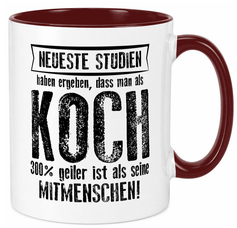 Neuste Studien: Koch | Chefkoch Humor Arbeit Kollegen Büro Geschenkidee Tasse