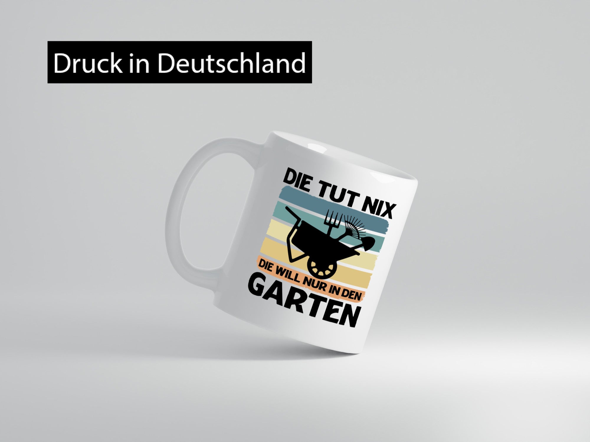 Die tut nix will nur in den Garten | Gärtnerin Geschenk Humor Geschenkidee