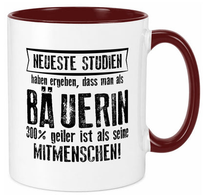 Neuste Studien: Bäuerin | Bauernhof Landwirtschaft Humor Geschenkidee Tasse
