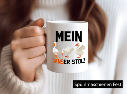 Mein ganser Stolz | Gans Gänsezüchter v2 lustig Humor Geschenkidee Geschenk