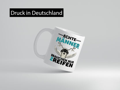 Echte Männer | Motorrad Tasse Motorradfahrer Biker lustiger Spruch Geschenk
