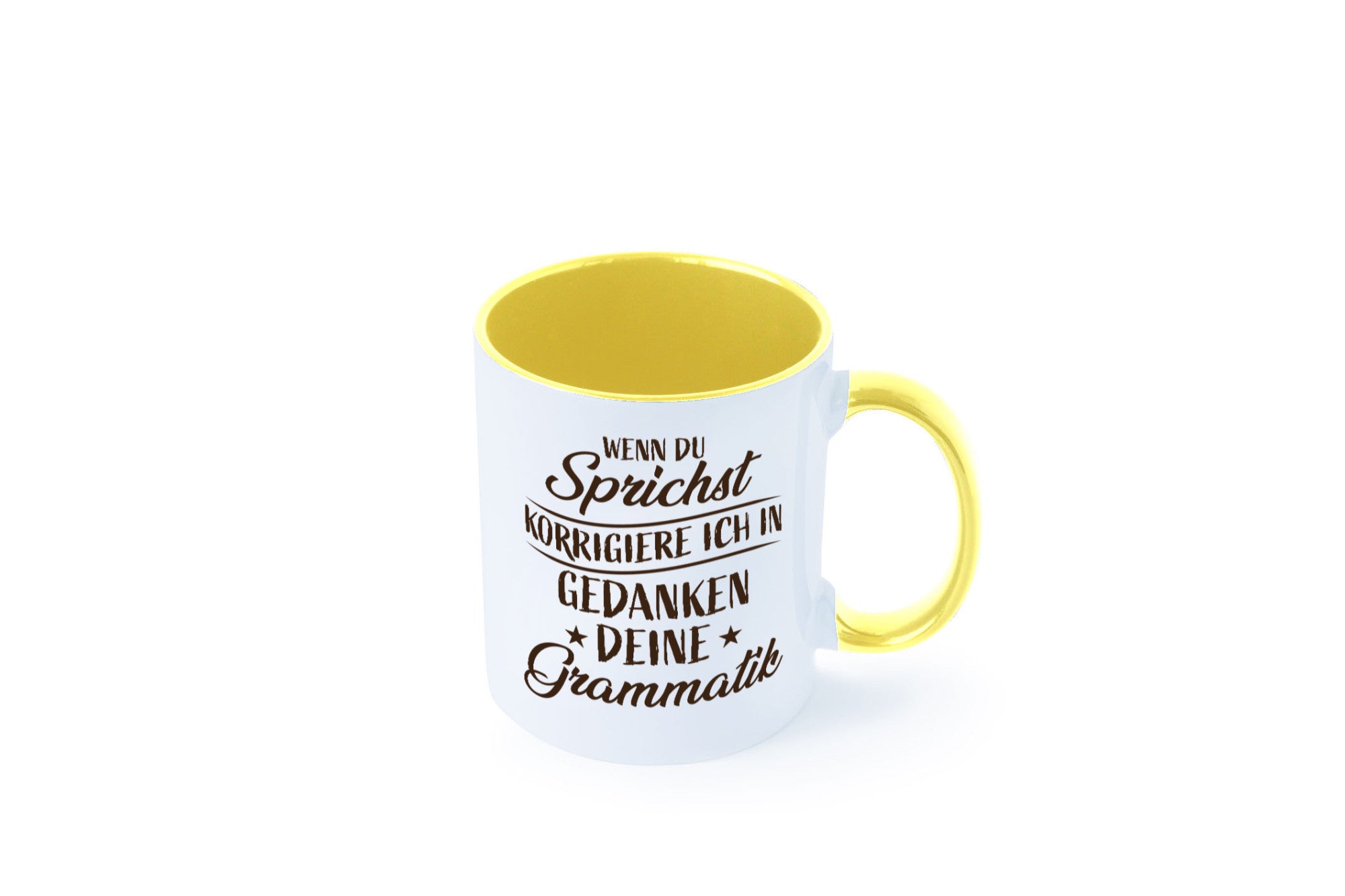 Grammatik korrigieren während du sprichst | Sterne lustig Humor Geschenkidee