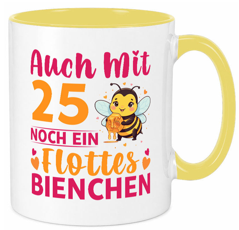 25. Geburtstag | Flottes Bienchen 25 Jahre Geschenk Geschenkidee lustiger Tasse