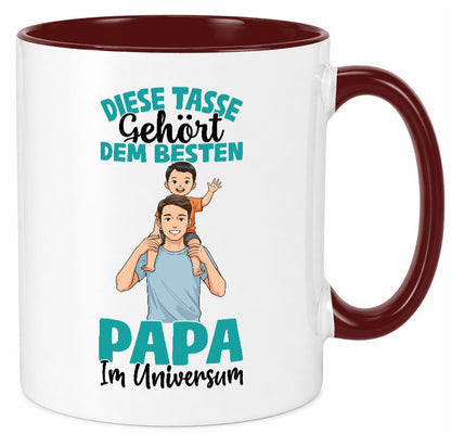 Im Universum: Papa | Vatertag Daddy Familie Humor Geschenkidee Tasse