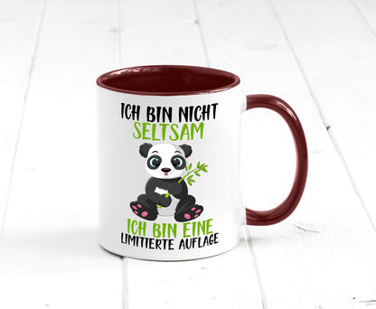 Ich bin nicht seltsam | süßer Pandabär lustiger Spruch Humor Geschenkidee Tasse