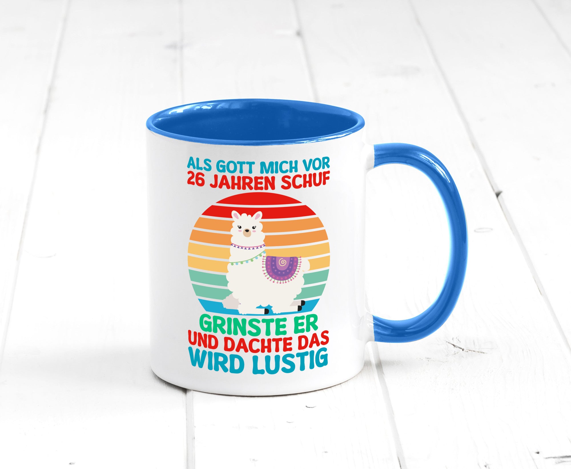 26. Geburtstag | 26 Jahre Gut Schuf mich Lama v2 lustiger Spruch Geschenk