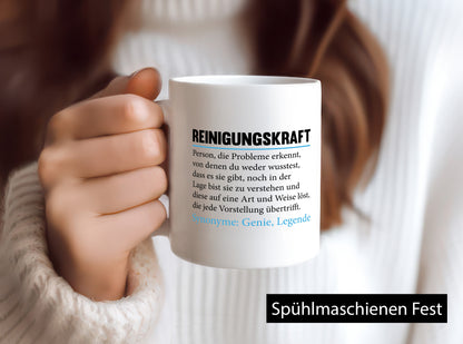 Reinigungskraft | Beruf Reinigung Putzkraft Humor lustiger Spruch Geschenk