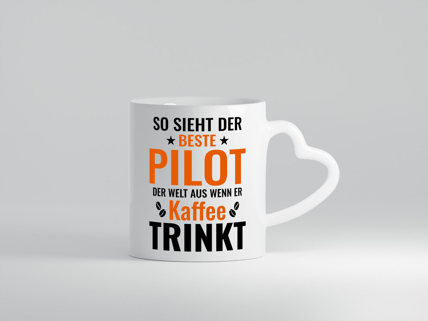 Kaffee trinkt: Pilot | Flugzeug Piloten lustiger Spruch Geschenk Humor