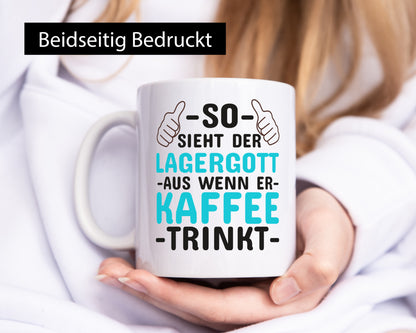 Lagerist | Kaffeetrinker Tasse Lagergott Humor Geschenkidee