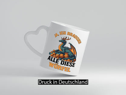 Ja ich brauche alle diese Würfel | Drache Rollenspiel v2 Geschenk Humor