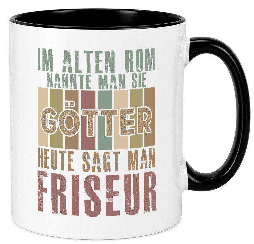 Heute sagt man: Friseur | Frisör Geschenkidee Humor Tasse