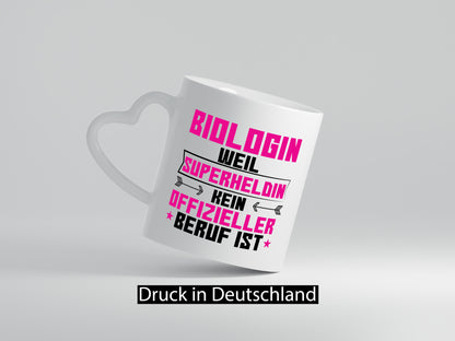 Superheldin Biologin | Biologie Naturforscherin lustiger Spruch Geschenk Humor