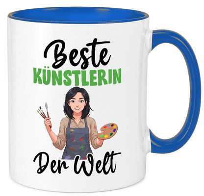 Beste Künstlerin| Kunst Geschenk Humor Geschenkidee lustiger Spruch Tasse