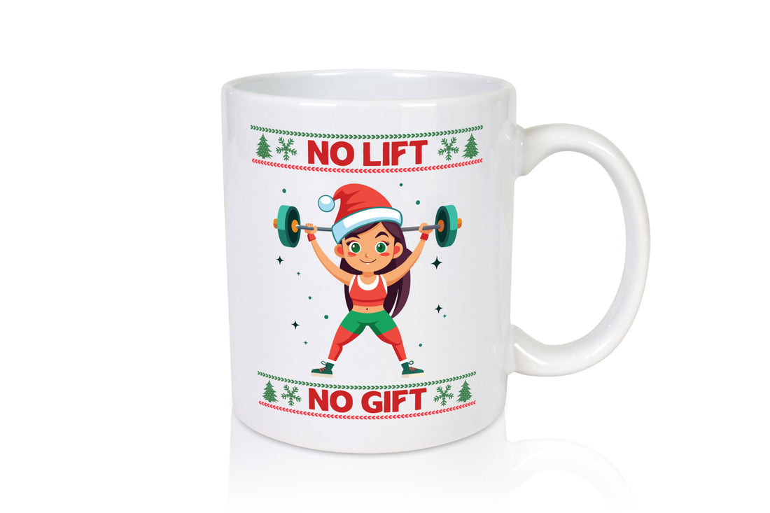 No Lift Gift | Ugly Christmas Santa Woman lustiger Spruch Geschenk Familie
