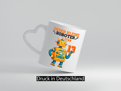13. Geburtstag | 13 Jahre Roboter Junge Humor Geschenkidee Tasse