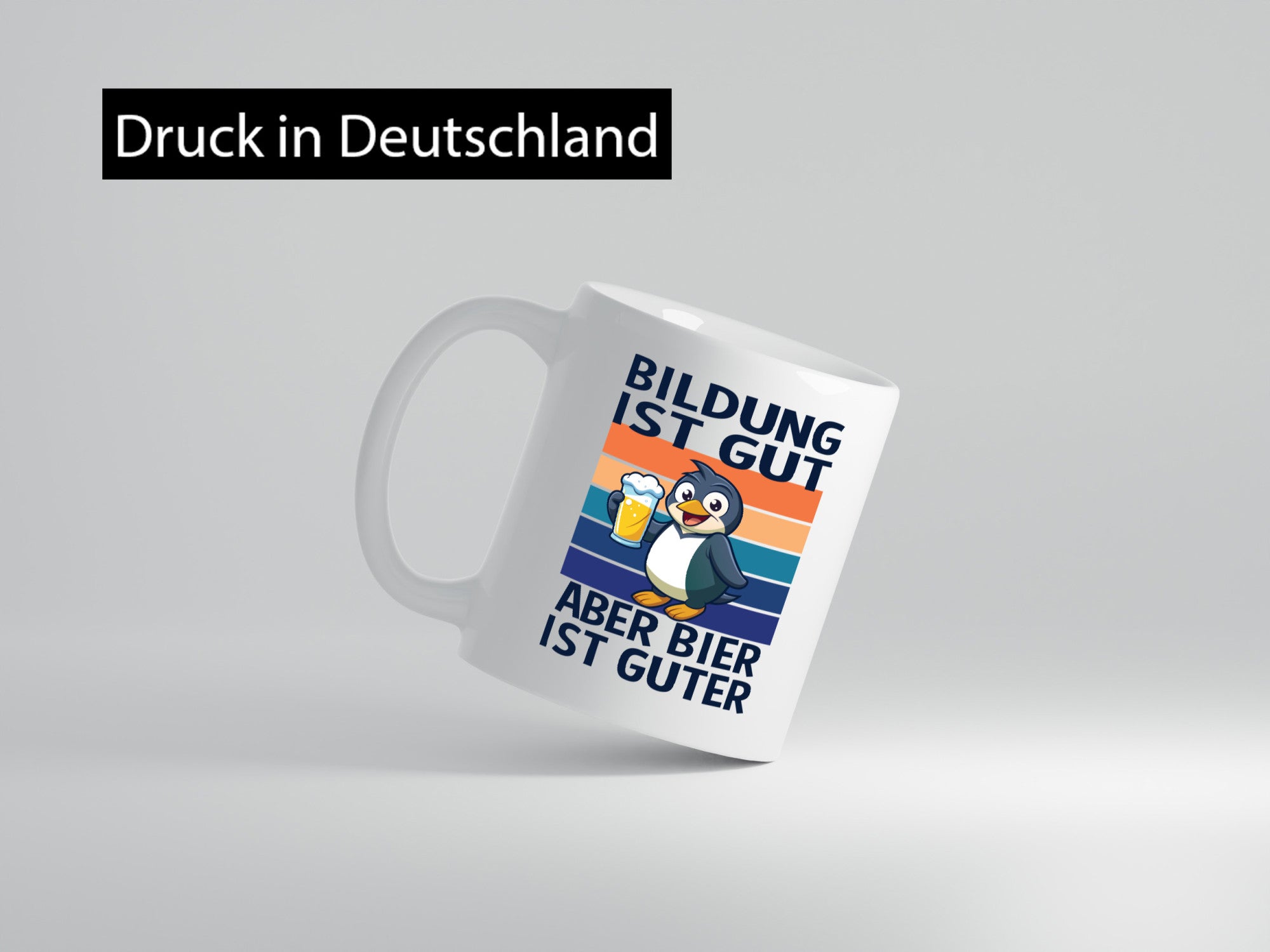 Bildung ist gut aber bier guter | sauf Spruch Geschenkidee Humor Tasse