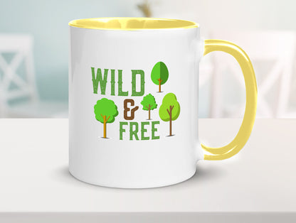 Wild and free | Freiheit Camper Hobbycamper Geschenkidee Humor Tasse