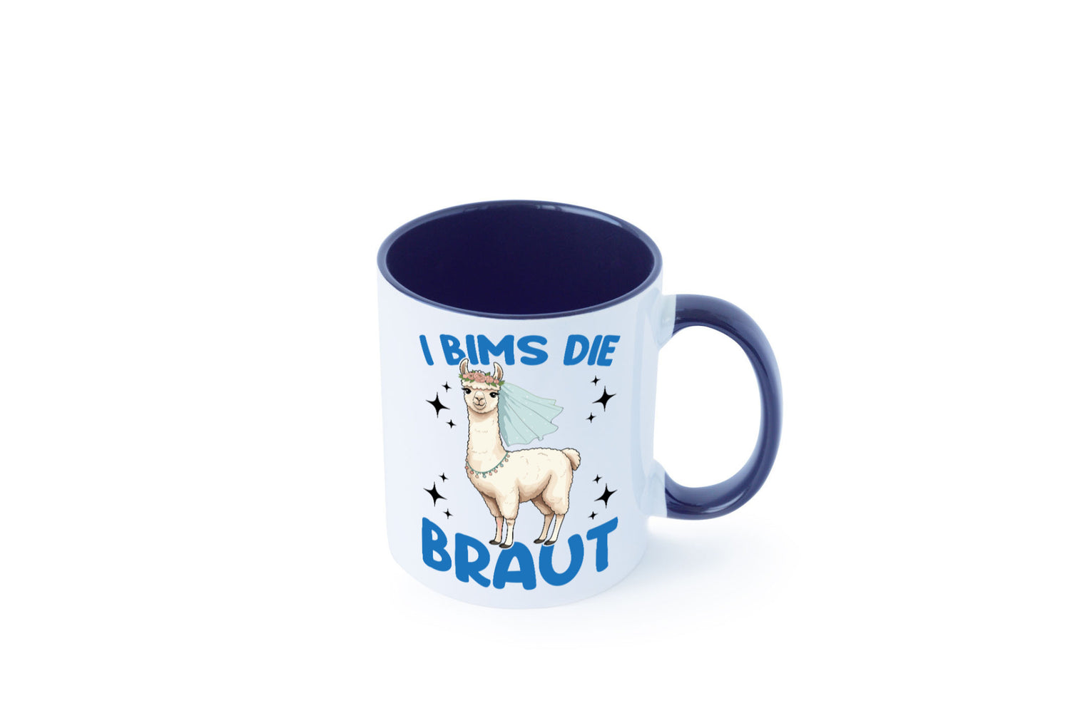 I Bims die Braut | Lama JGA Hochzeit lustig Humor Geschenkidee Geschenk Tasse