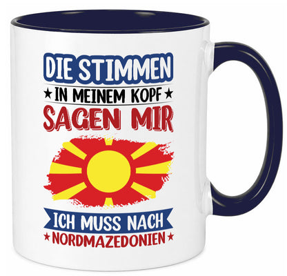 Nordmazedonien | Urlaub Stimmen in meinem Kopf Geschenk Humor Geschenkidee