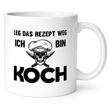 Leg das Rezept weg ich bin Koch | Chef Kochen Geschenkidee Arbeit Kollegen Büro