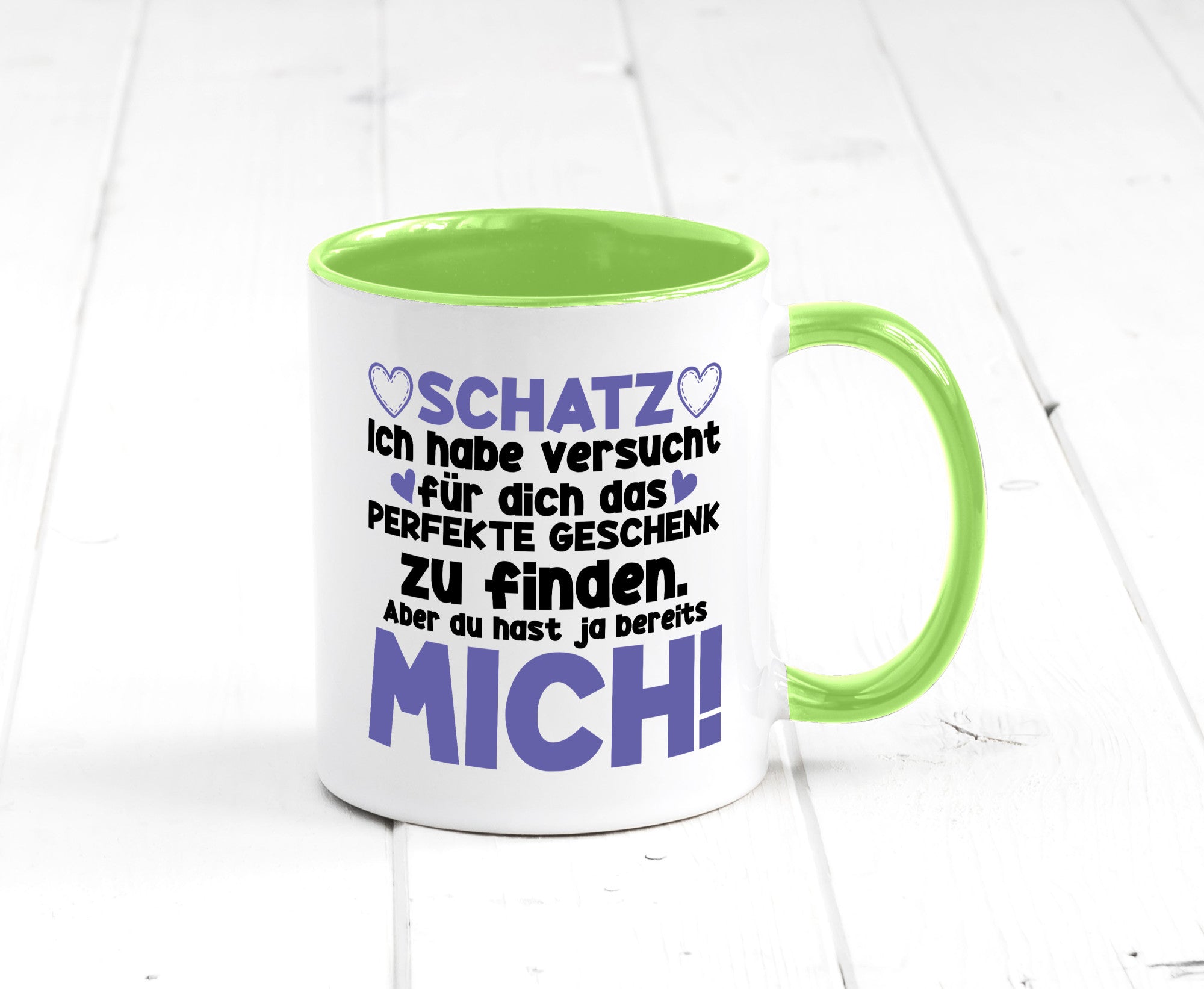 Schatz | Liebe Valentinstag Freund Freundin Herz Geschenkidee Humor Tasse