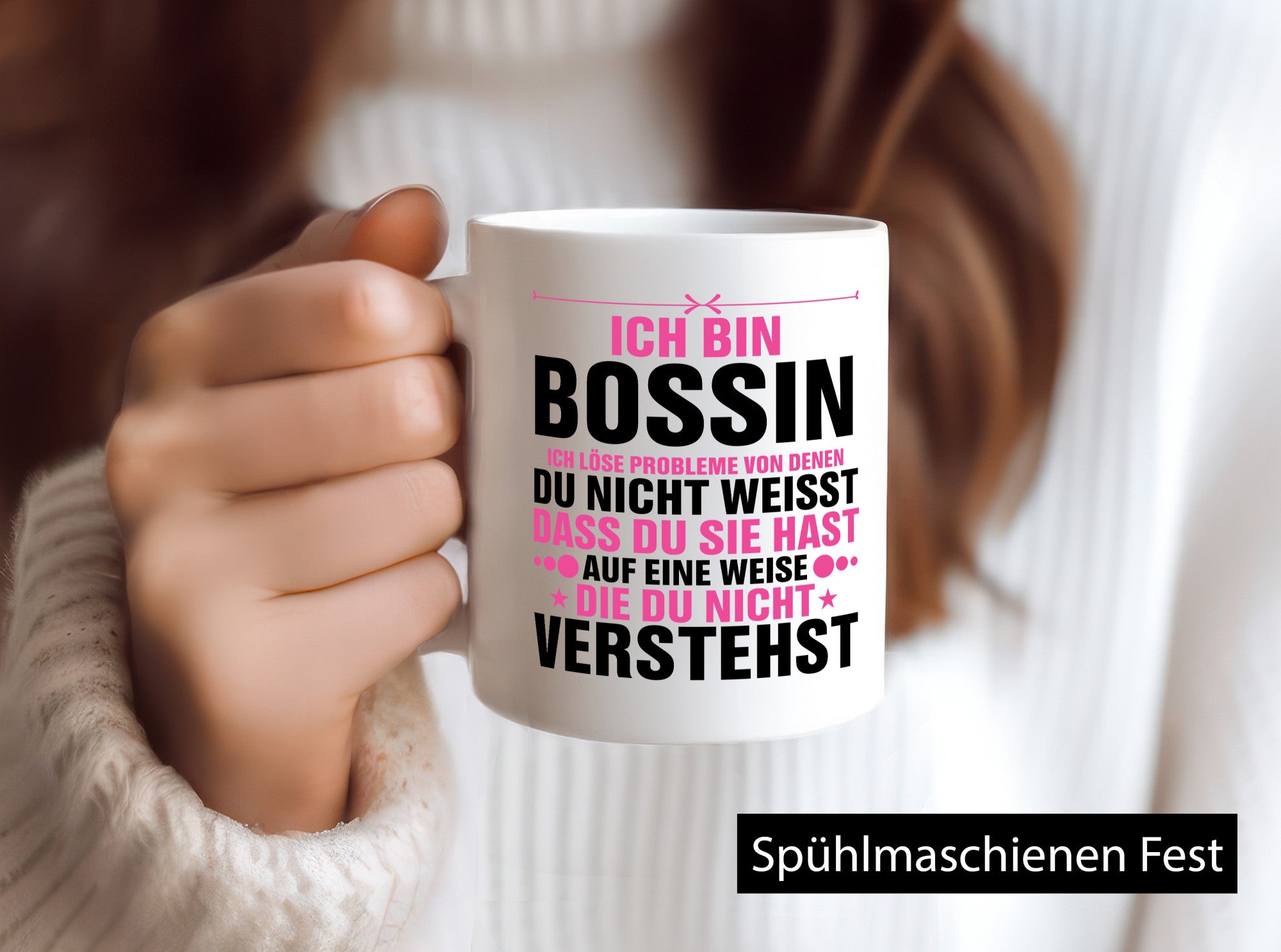 Löse Probleme: Bossin | Führungskraft Vorgesetzte lustig Humor Geschenkidee