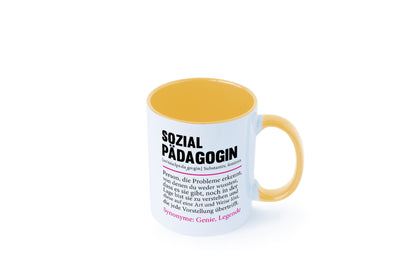 Sozialpädagogin | Spruch lustig Humor Pädagogin v2 Geschenkidee Geschenk Tasse