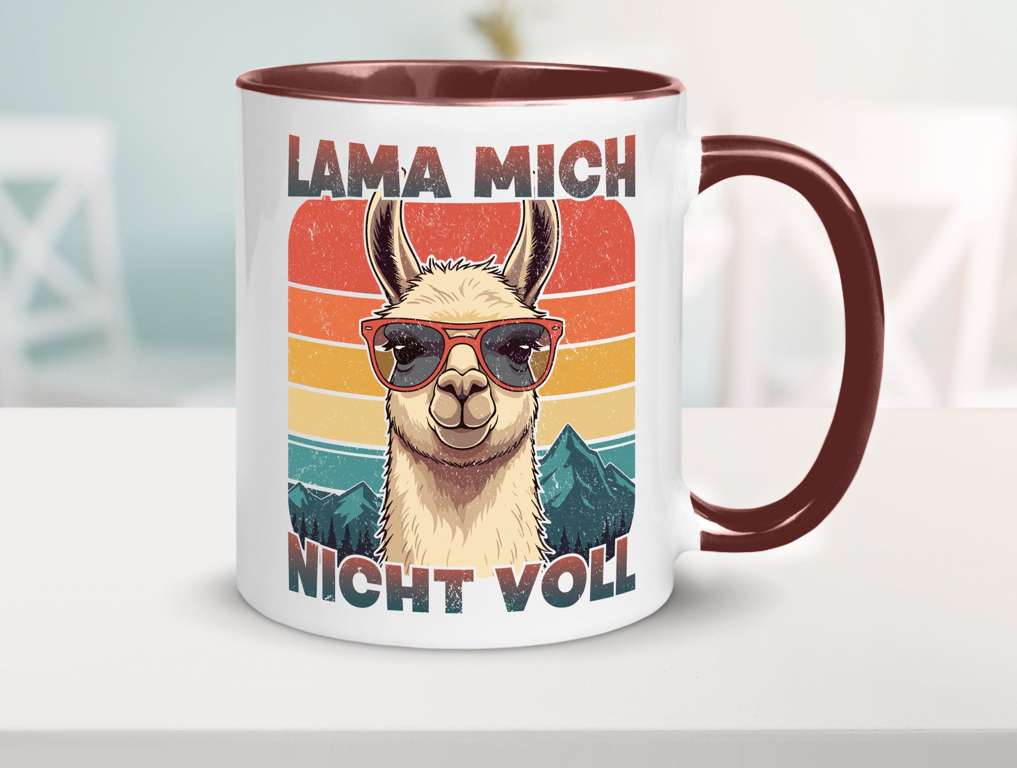 Lama mich nicht voll | Alpaka Kamel Retro lustig Humor Geschenkidee Geschenk