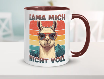 Lama mich nicht voll | Alpaka Kamel Retro lustig Humor Geschenkidee Geschenk