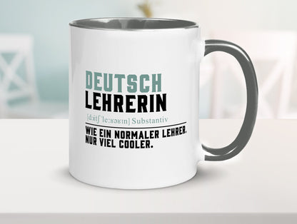 Deutschlehrerin | Lehrerin Unterricht Lieblinglehrerin Geschenkidee Humor Tasse
